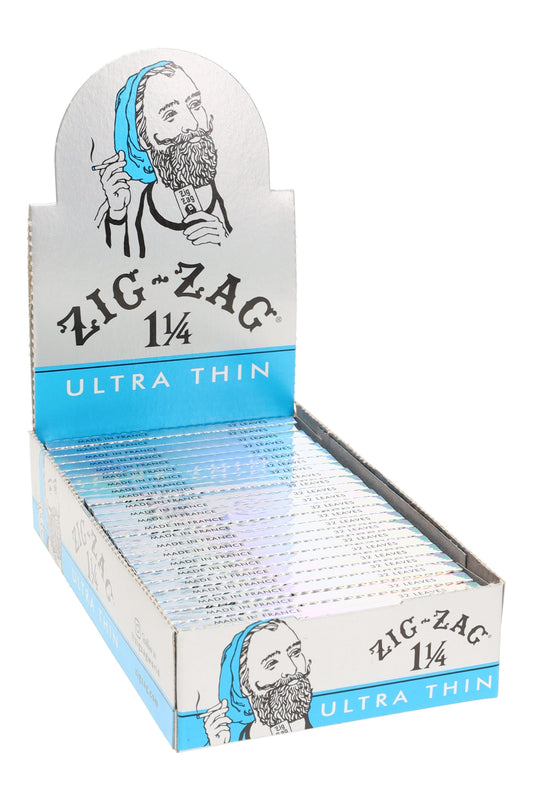 Zig-Zag Ultra Thin 1¼ Rolling Papers – 24-Count Display - Discreet Smoker