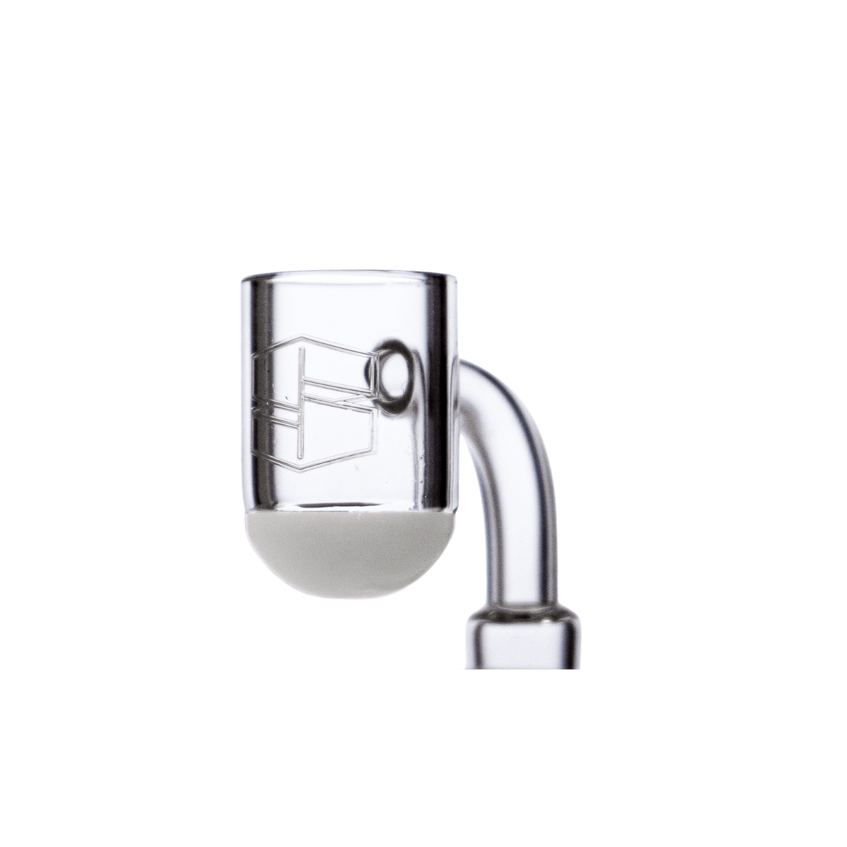 Stache White Round Bottom Banger - Discreet Smoker
