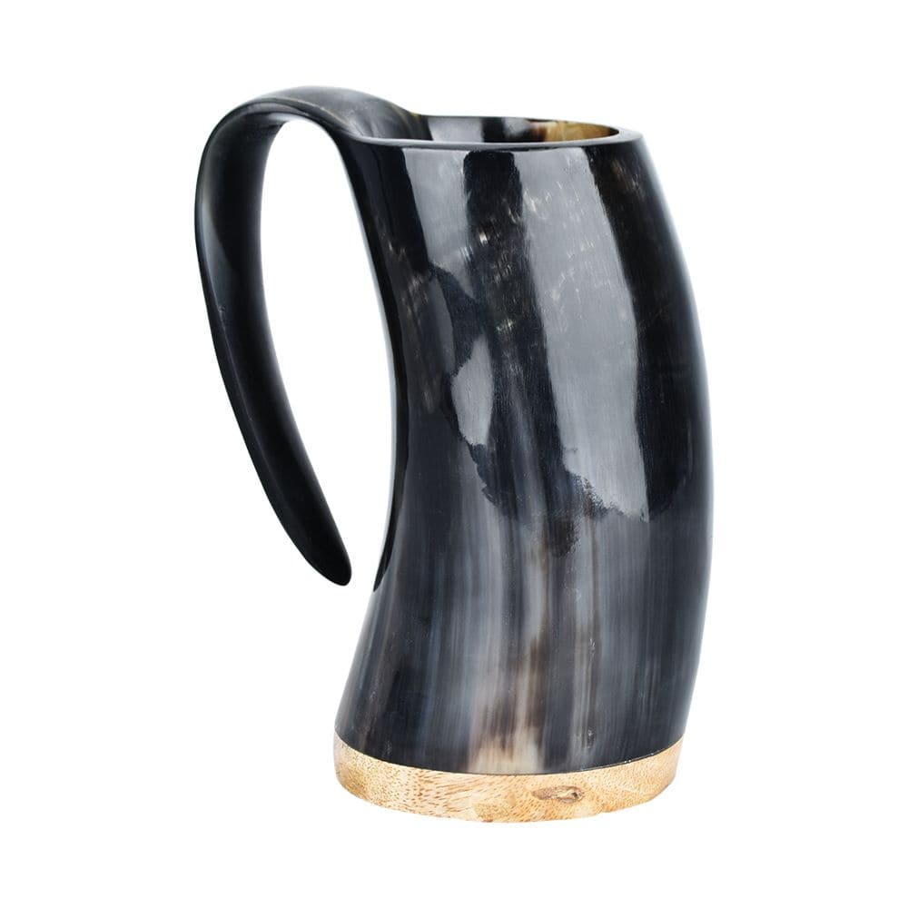 Genuine Horn Viking Drinking Vessel - 16oz - Discreet Smoker