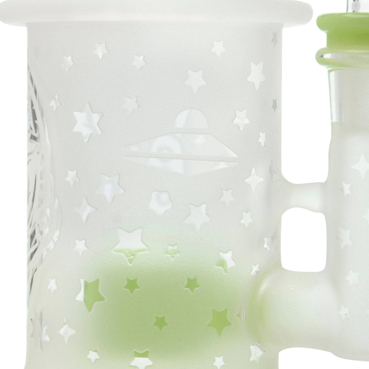 Calibear Sandblasted Flower Of Life Mini Can Bong - Discreet Smoker