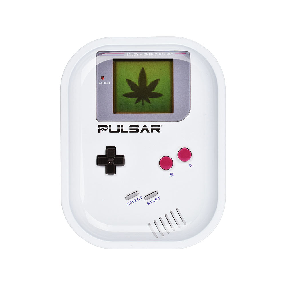 Pulsar Mini Metal Rolling Tray w/ Lid - Weedboy / 7"x5.5" - Discreet Smoker
