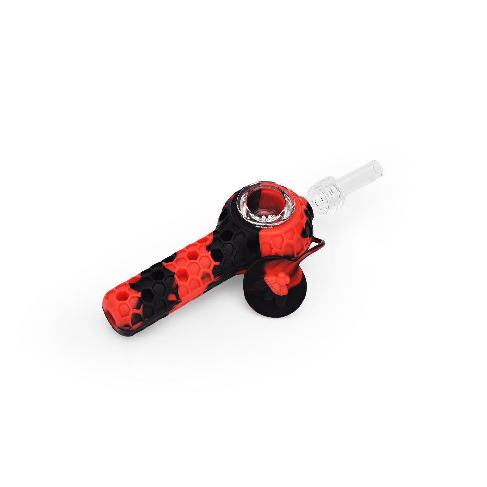 Ritual - 4'' Silicone Nectar Spoon - Black & Red - Discreet Smoker