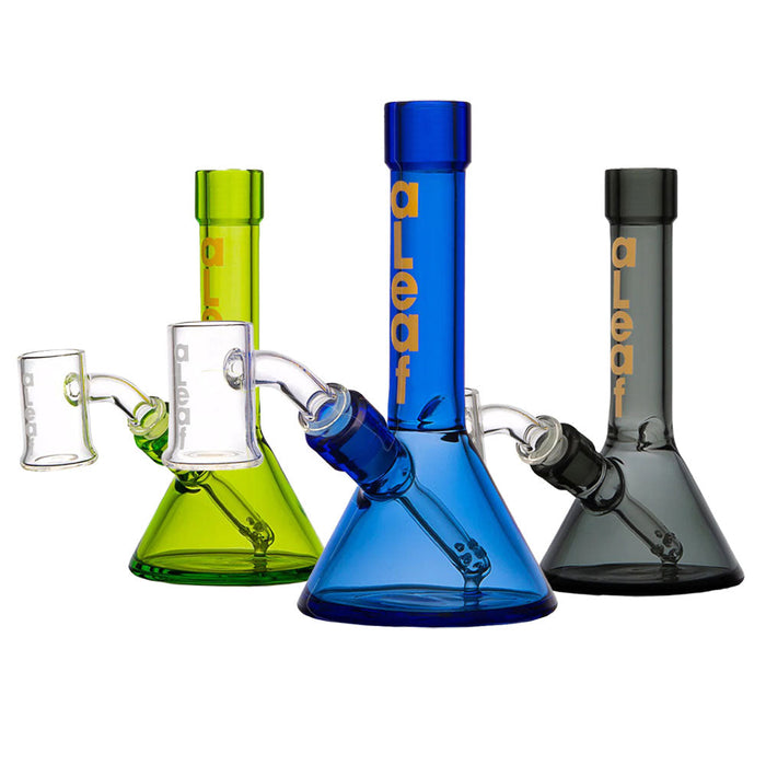 aLeaf Tiny Beaker Dab Rig | 5" | 10mm F, Blue