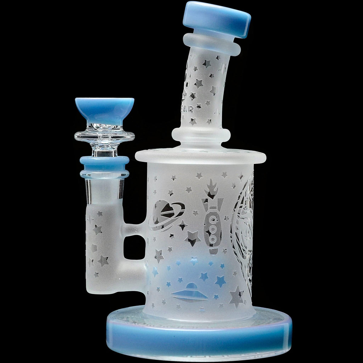 Calibear Sandblasted Flower Of Life Mini Can Bong - Discreet Smoker