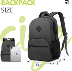 OZCHIN Smell Proof Backpack with Combination Lock, Double Sealed Zipper Classicssmell Proof Travel Backpack, Large Capacity Smell Proof Container Carbon Enduring, Great Gifts for Men Women