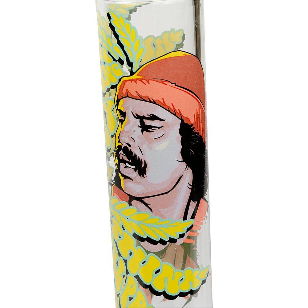 Cheech & Chong Glass Parked Beaker Bong - 15" / 14mm F - Discreet Smoker
