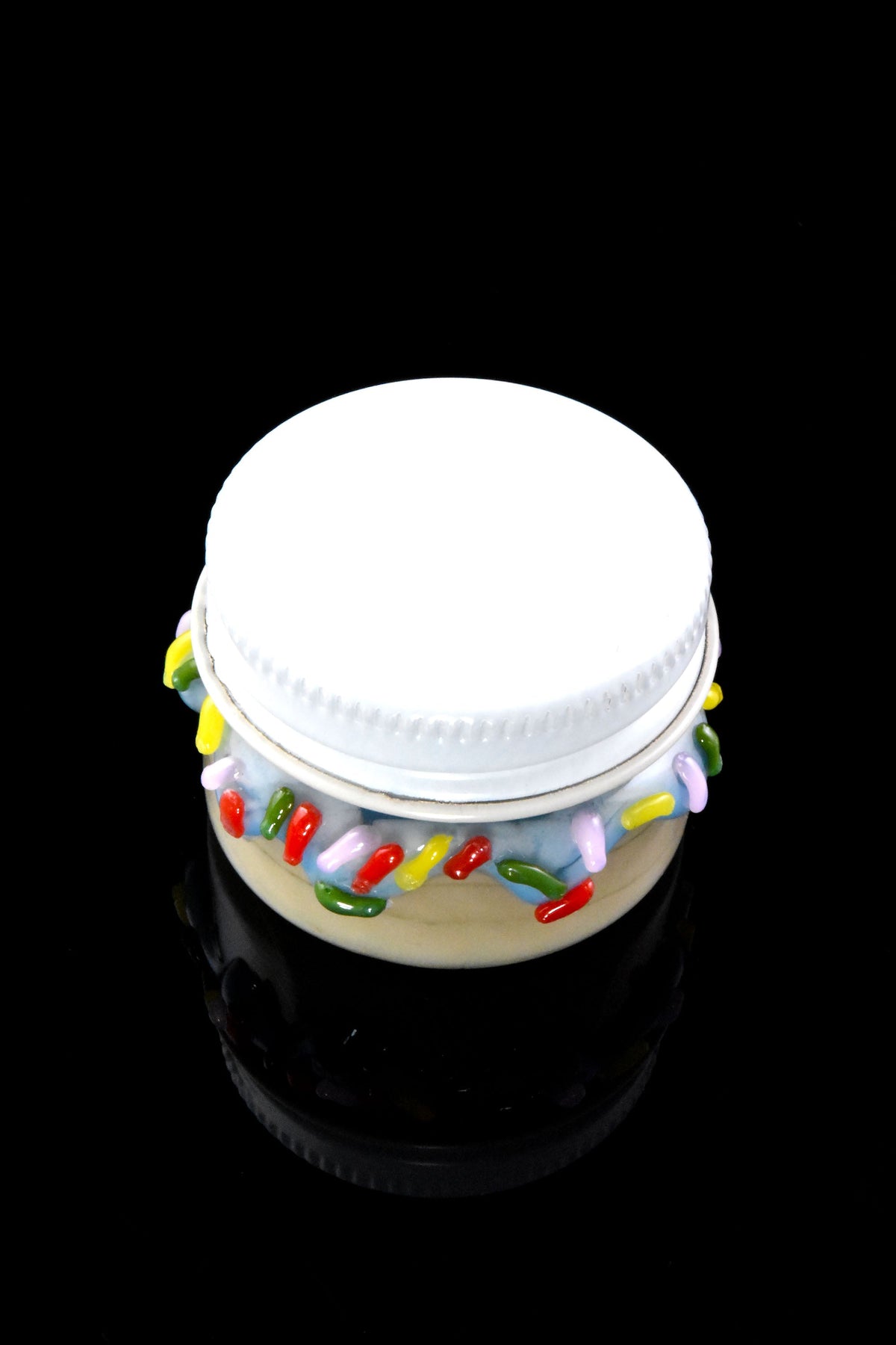 US-Made Empire Glassworks Donut Terp Jar – 1.5" Diameter - Discreet Smoker