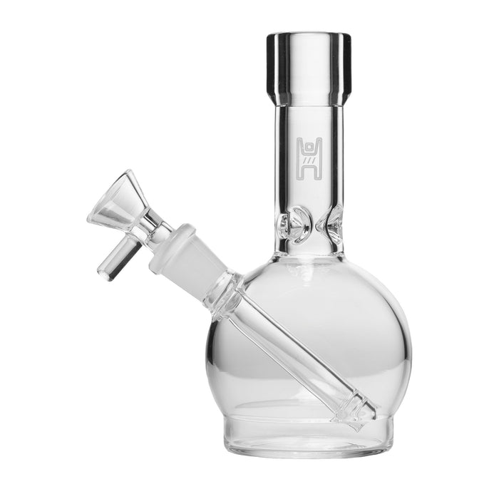 Human Grade 6" Ball Water Pipe, Clear