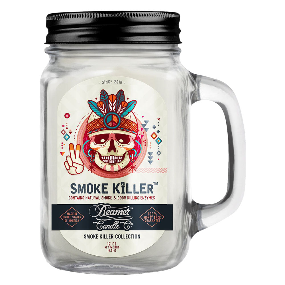 Beamer Candle Co. Mason Jar Candle | Smoke Killer - Discreet Smoker