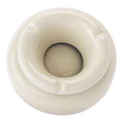 Fujima Moroccan Ceramic Ashtray - White Pearl / 5" - Discreet Smoker