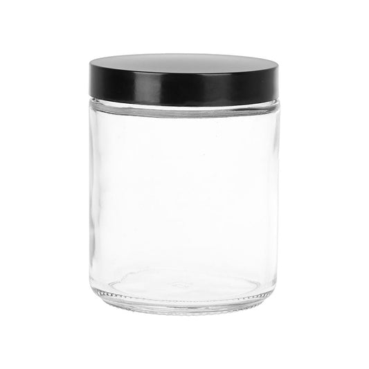 Clear Screw-Top Jar - 3.5" x 2.8"/ Large - Discreet Smoker