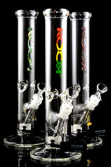 ROOR 14″ 50 mm Straight Tube Bong – Ice Pinch – 5 mm Thick - Discreet Smoker
