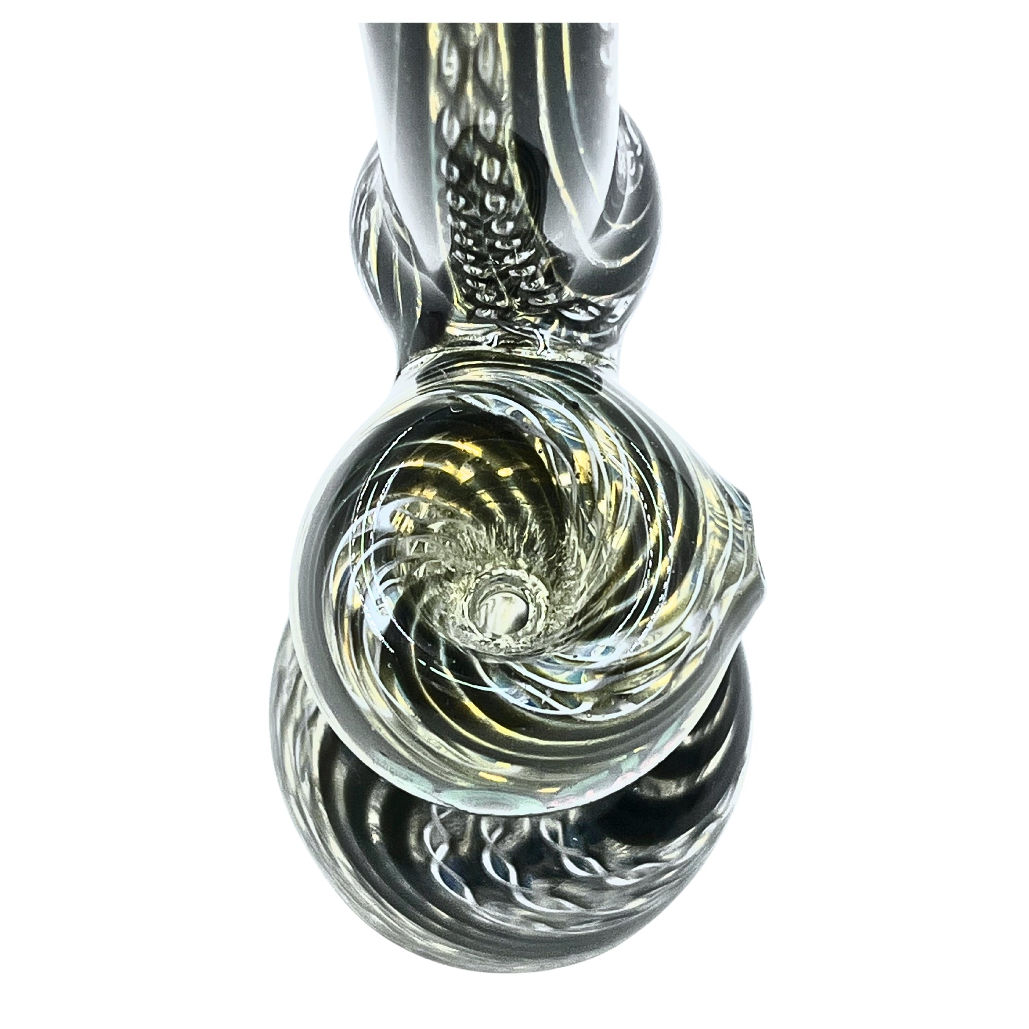 Colorburst Hammer Rock Glass Standing Bubbler - Discreet Smoker