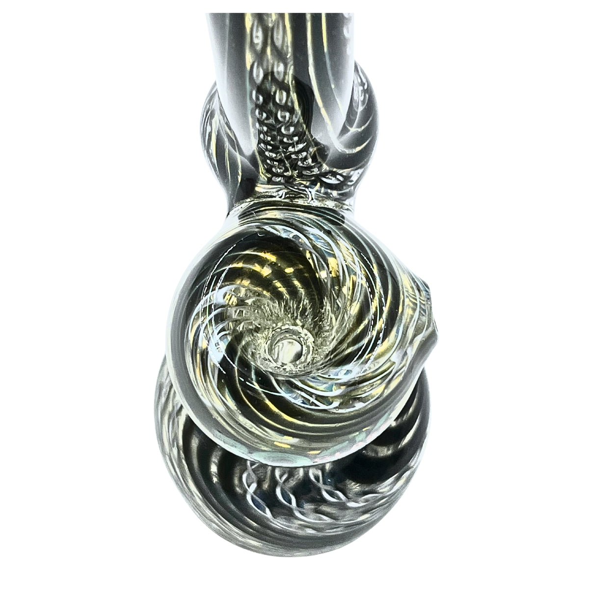 Colorburst Hammer Rock Glass Standing Bubbler - Discreet Smoker