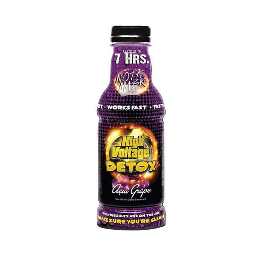 High Voltage Detox 16oz - Acai Grape - Discreet Smoker