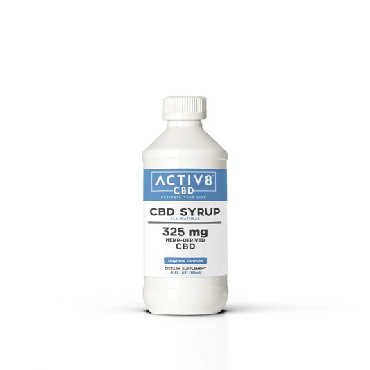 ACTIV8 CBD Syrup (Daytime): 325mg CBD - Discreet Smoker