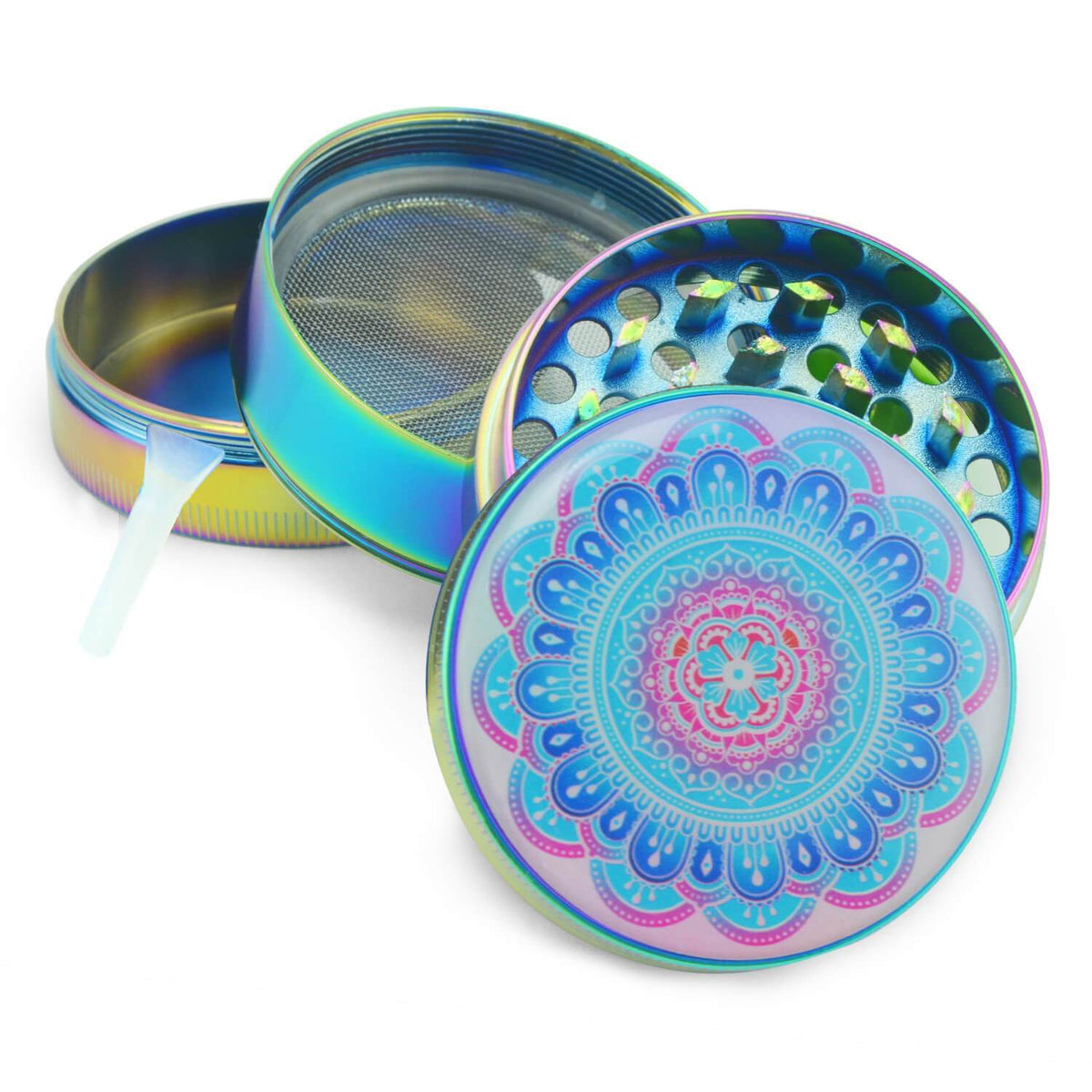 Titanium Grinder Blue - Discreet Smoker