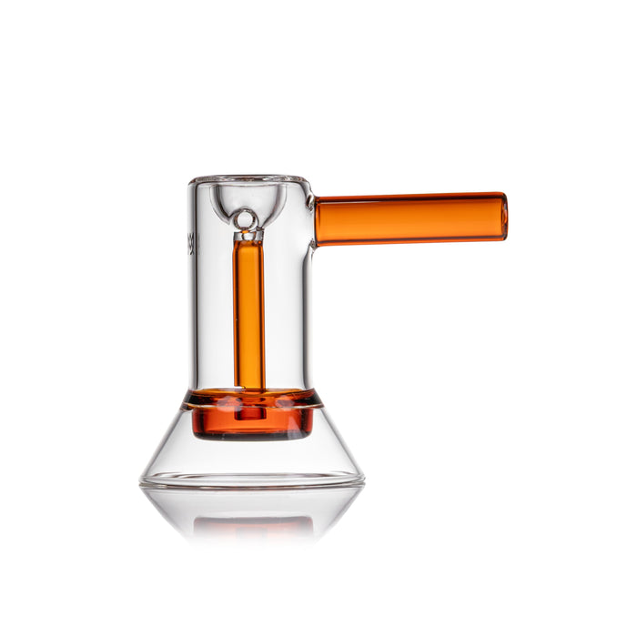 MJ Arsenal Cove Glass Bubbler, Amber