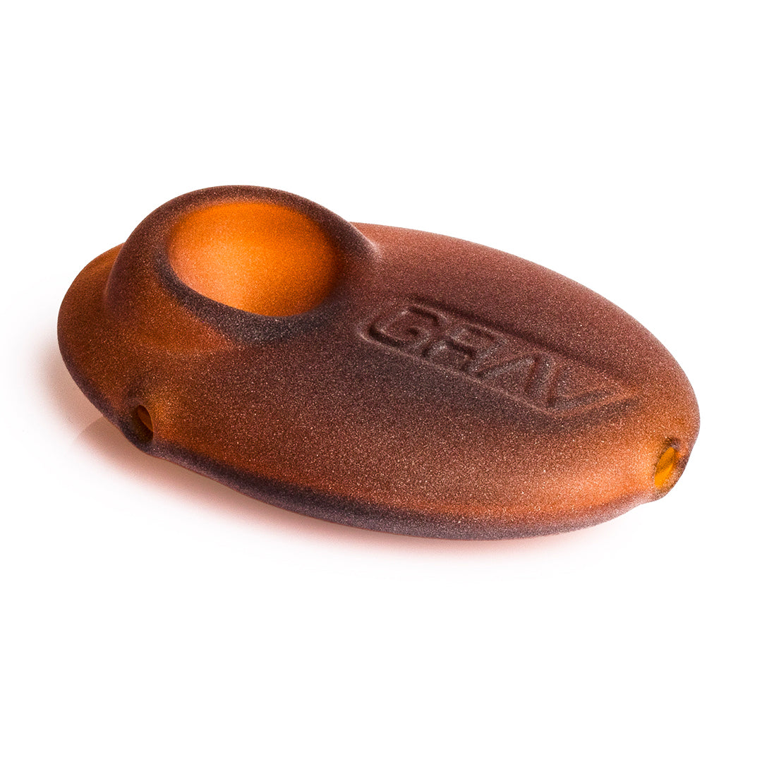 Grav Sandblasted Pebble Spoon Pipe - Discreet Smoker