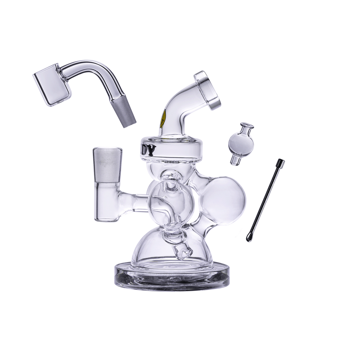 Goody Glass - Atom Mini Dab Rig 4-Piece Kit - Discreet Smoker