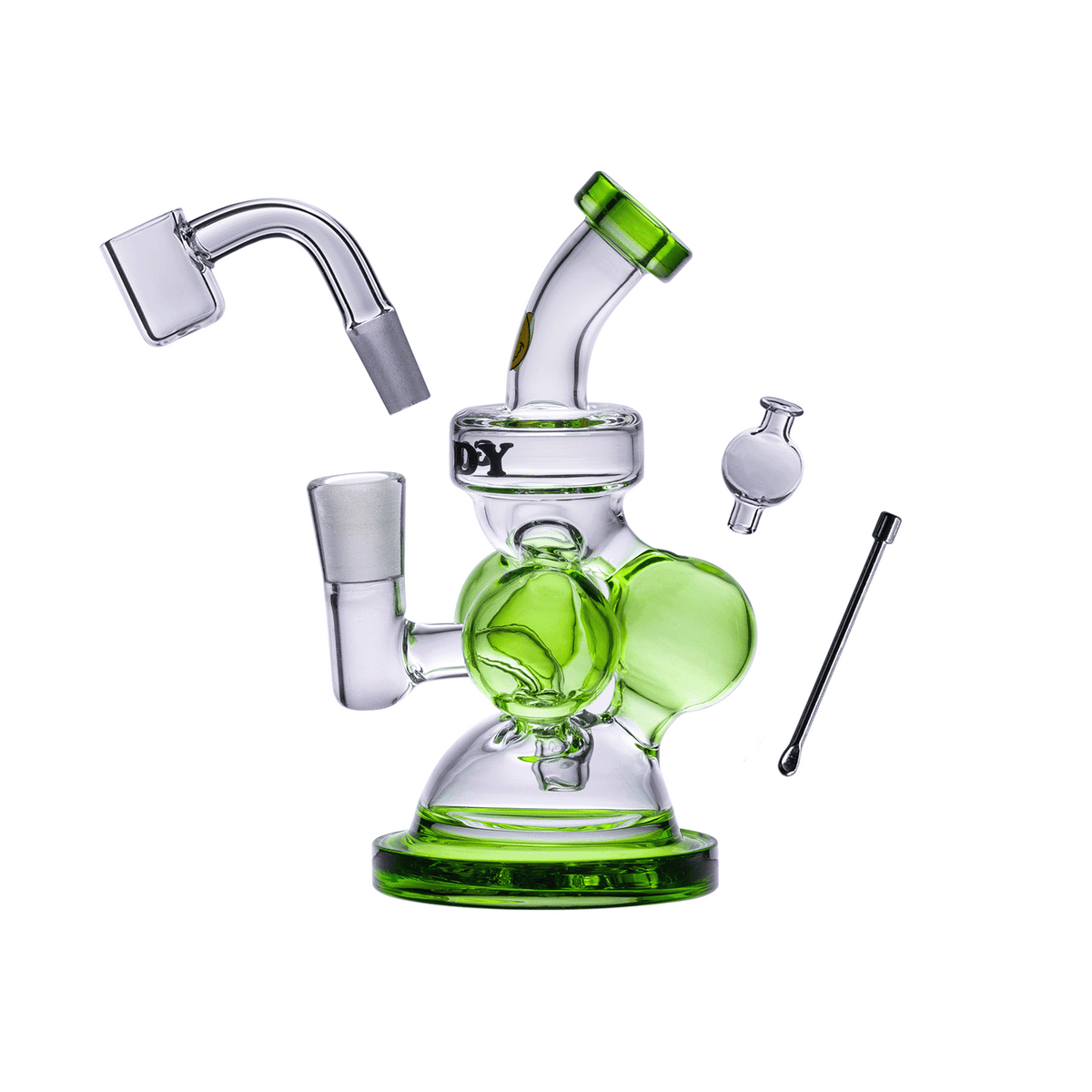 Goody Glass - Atom Mini Dab Rig 4-Piece Kit - Discreet Smoker