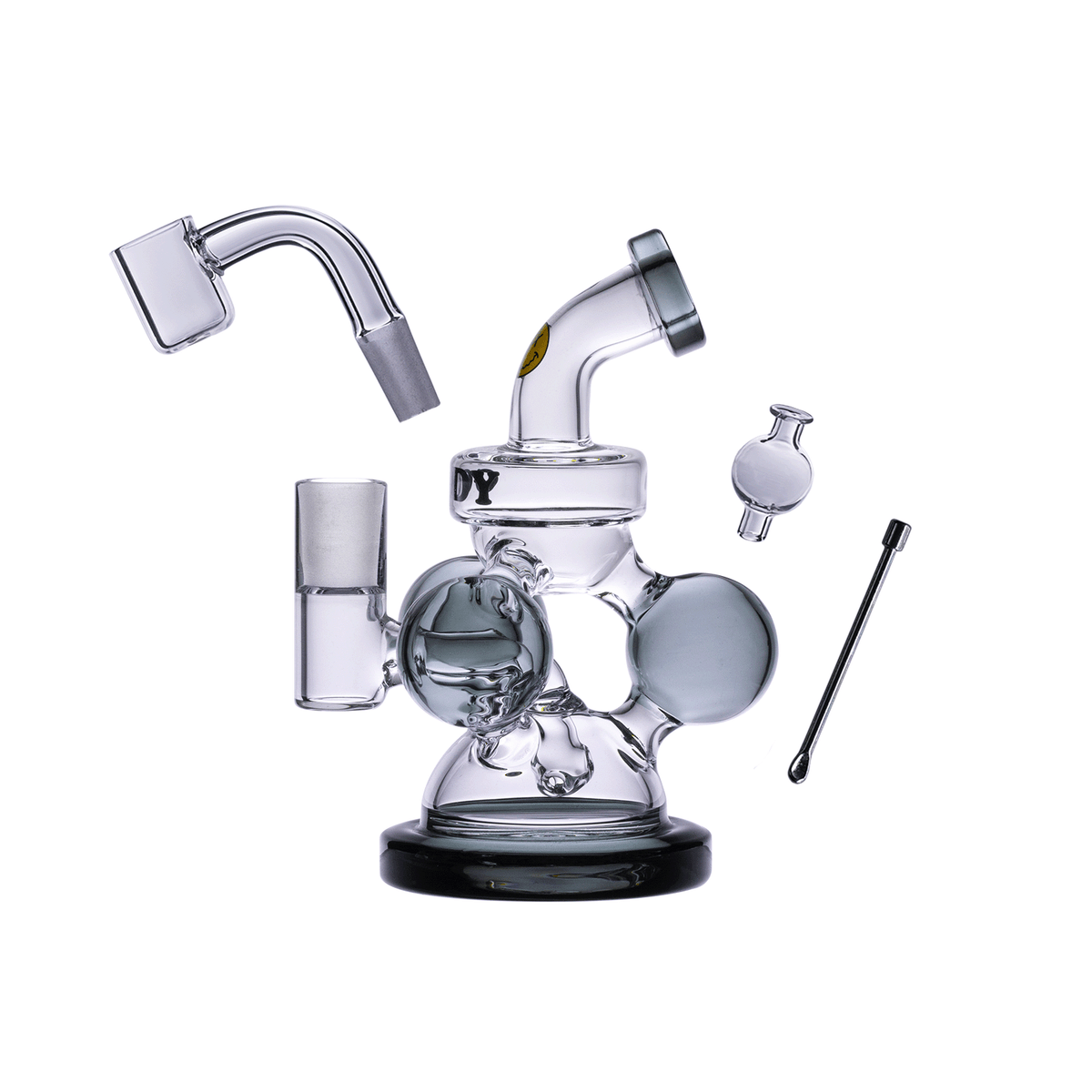 Goody Glass - Atom Mini Dab Rig 4-Piece Kit - Discreet Smoker
