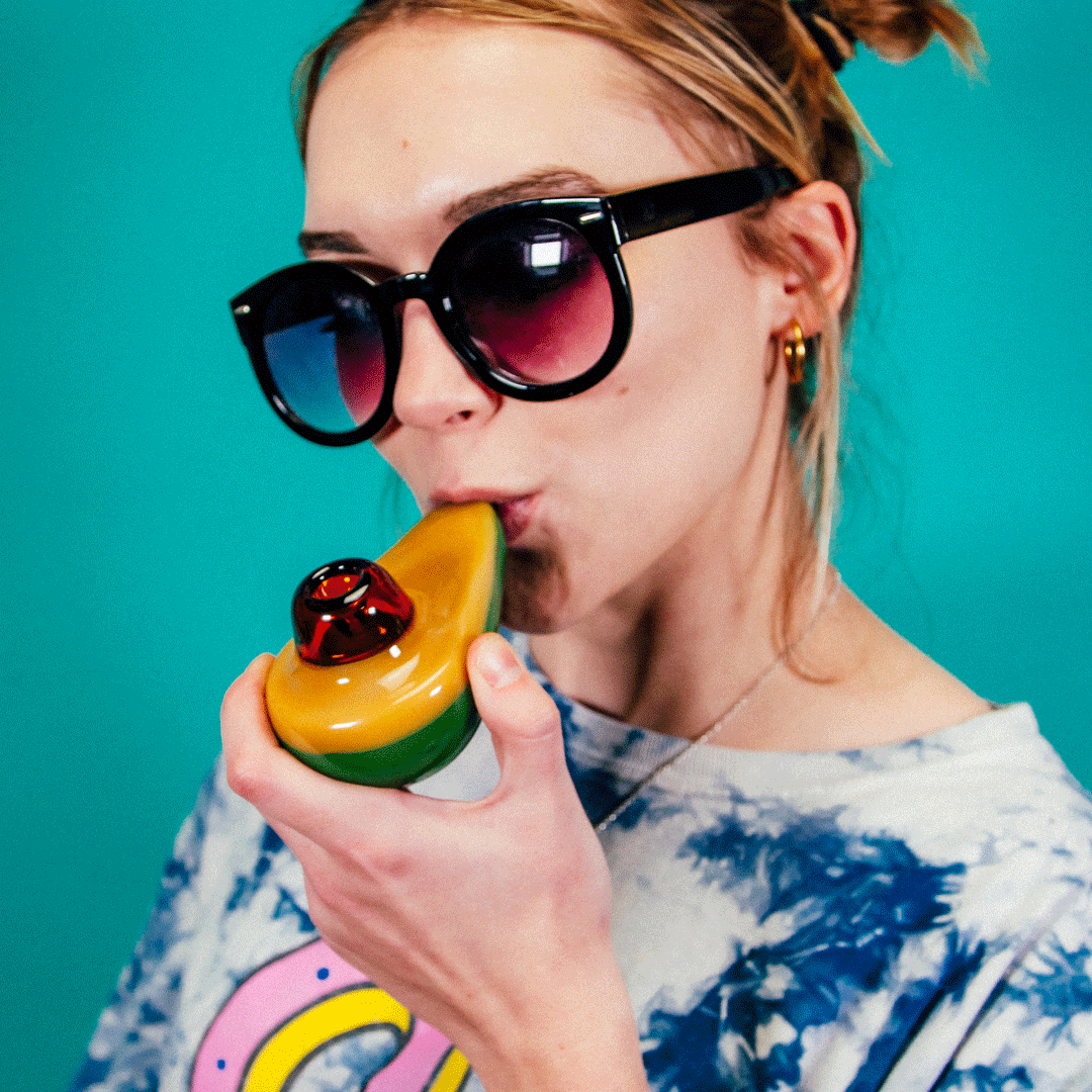 Goody Avocado Hand Pipe - Discreet Smoker