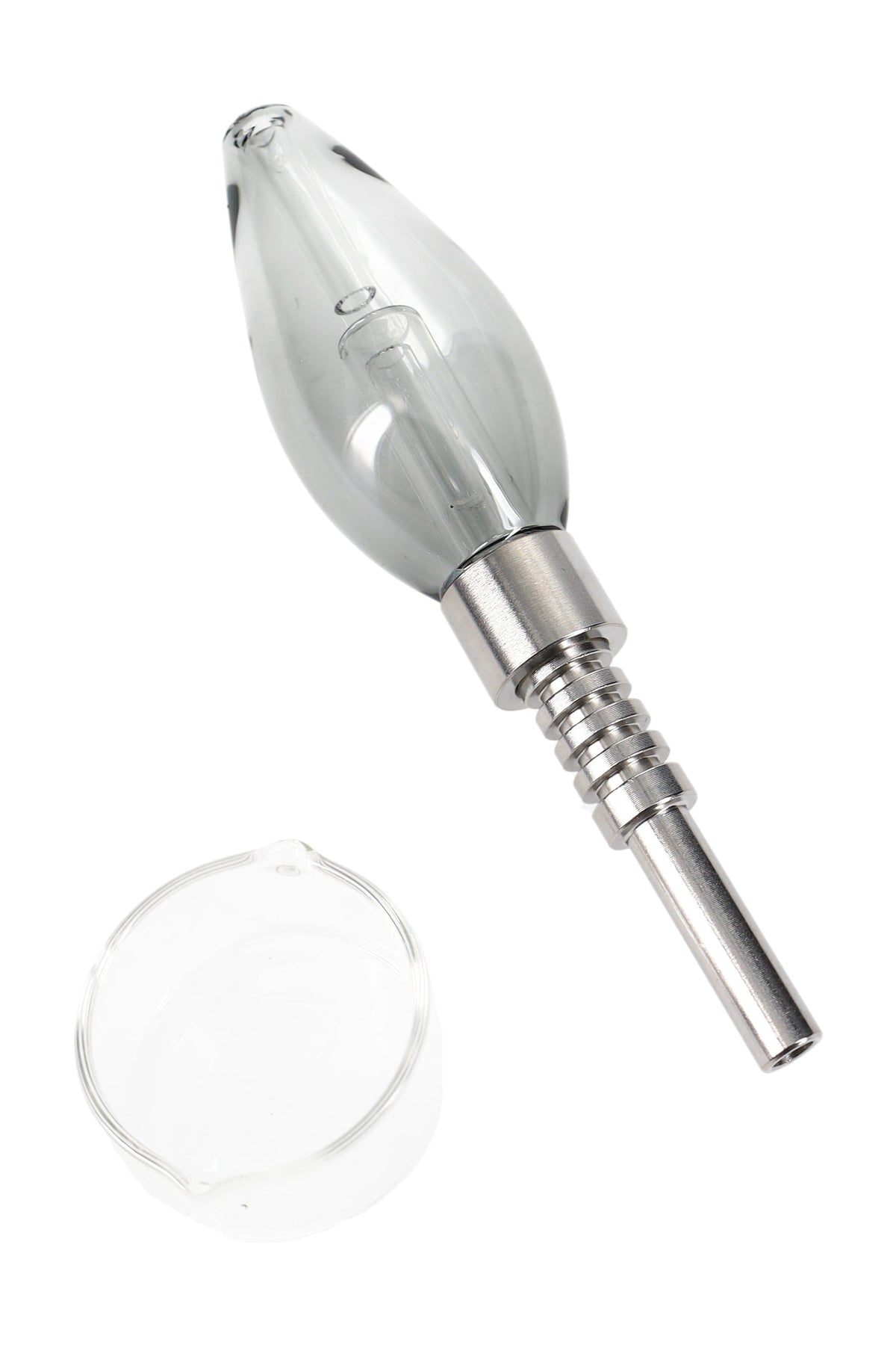 Glass Bulb Dab Straw “Mini Capsule” – 5½″ - Discreet Smoker