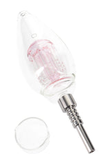 Glass Light Bulb Dab Straw “Filament Flow” – Tree Perc – 8″