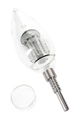 Glass Light Bulb Dab Straw “Filament Flow” – Tree Perc – 8″