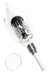 Glass Light Bulb Dab Straw Kit “Glow Core” – Tree Perc – 8″