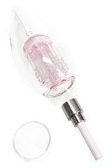 Glass Light Bulb Dab Straw Kit “Glow Core” – Tree Perc – 8″