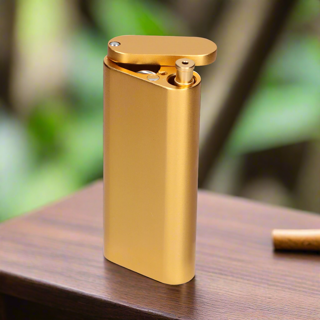 Gold Dugout w/ One Hitte - 4in.