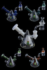 Space King Glass - 'Space Pyramid' Mini Rig - Discreet Smoker