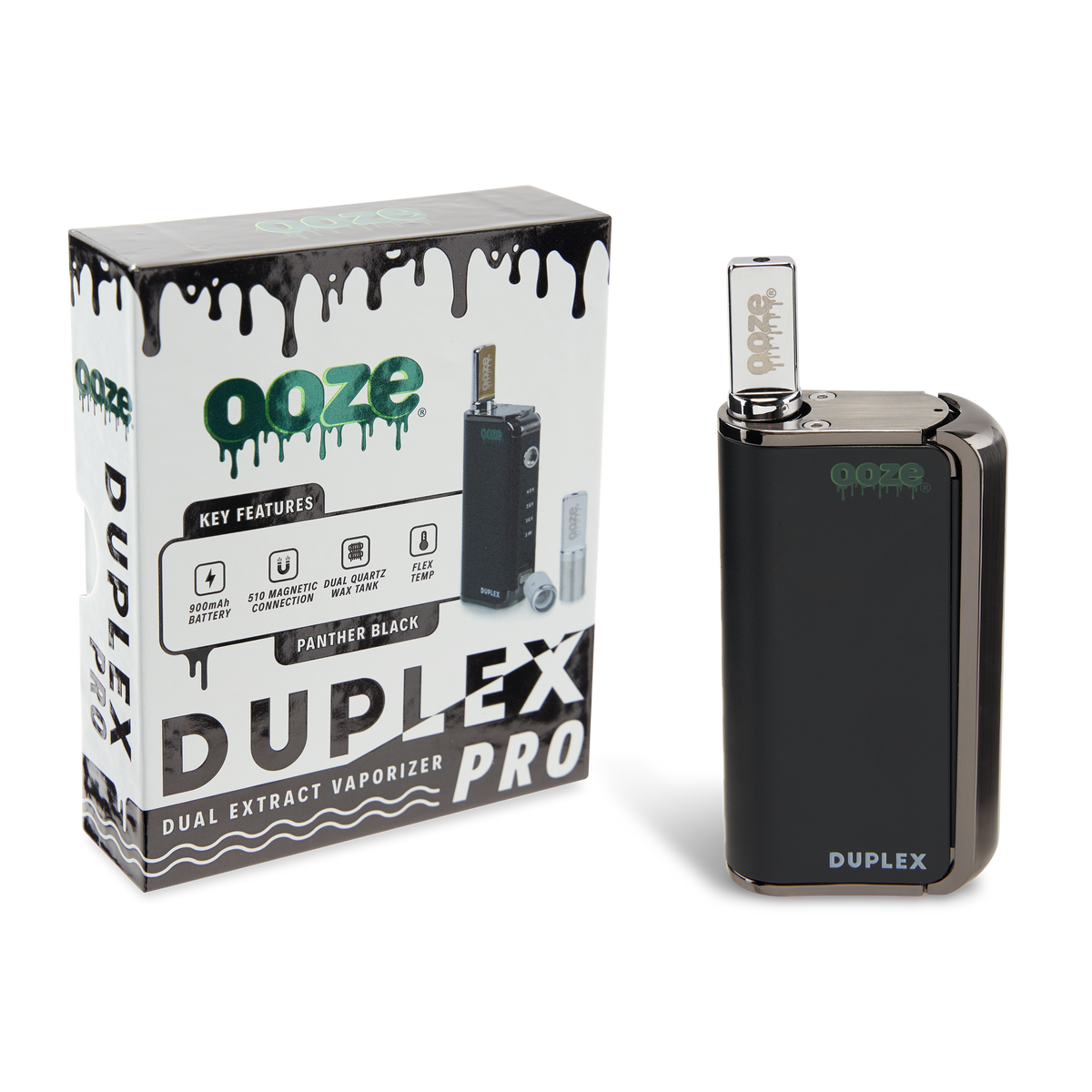 Ooze Duplex Pro – 900 mAh – Cartridge & Wax Vaporizer - Discreet Smoker
