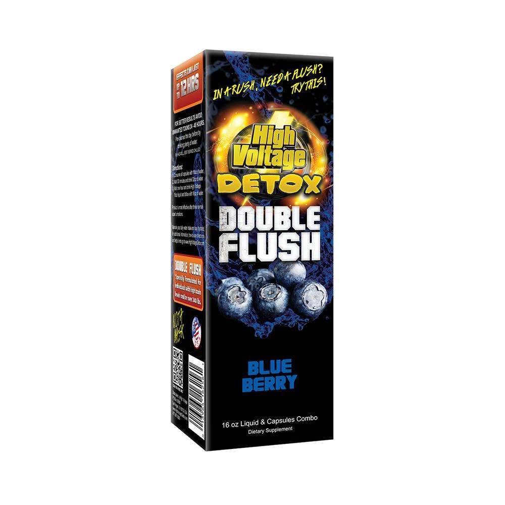 High Voltage Detox Double Flush - Blue Berry - Discreet Smoker