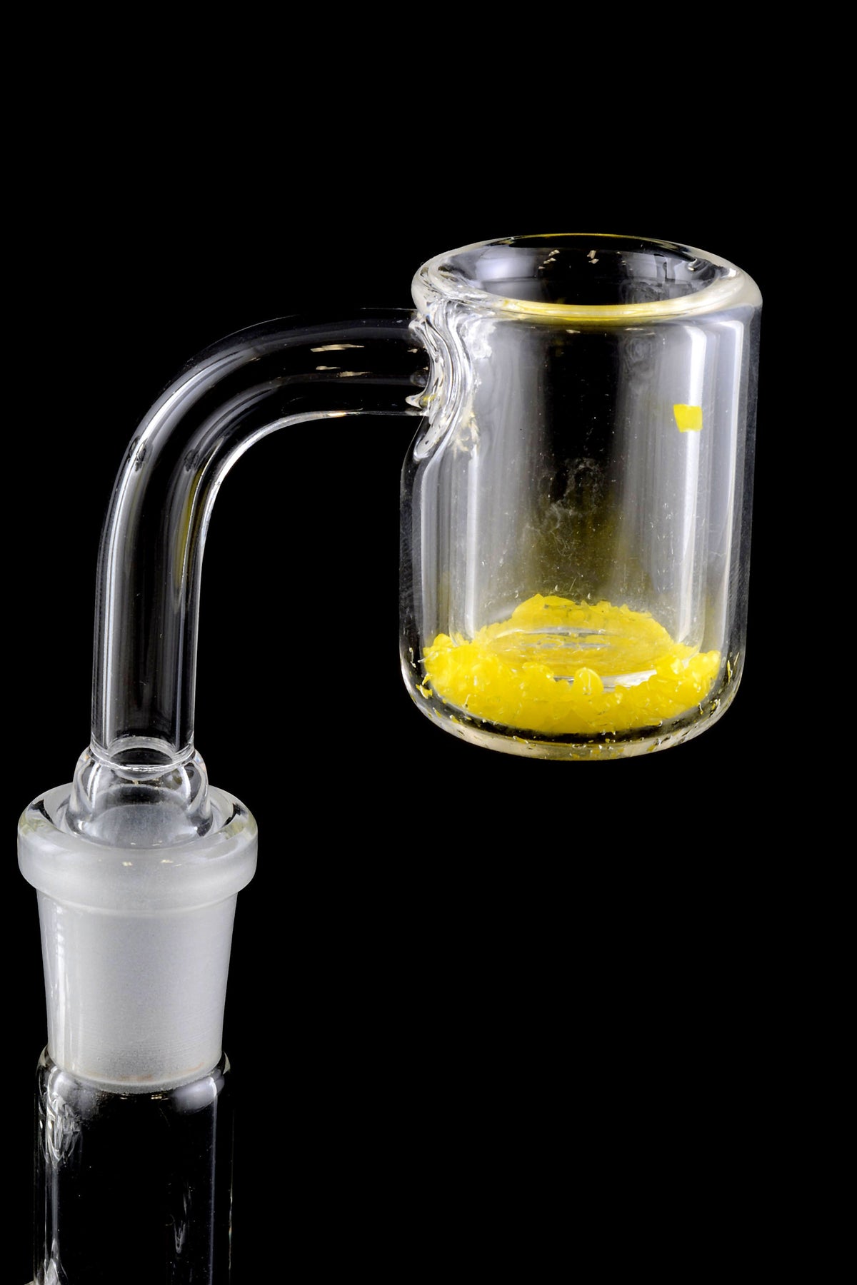 Quartz 14.5 mm Male 90° Thermochromic Banger – Domeless - Discreet Smoker