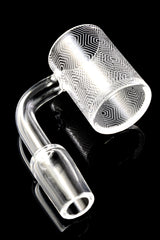 Quartz 14.5 mm Male Flat-Top Banger – Frosted Design