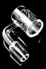 Quartz 14.5 mm Male Flat-Top Banger – Frosted Design