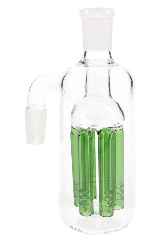 Glass Ash Catcher – 14.5 mm Male to Female 90° – 6-Arm Tree Perc – 4½″