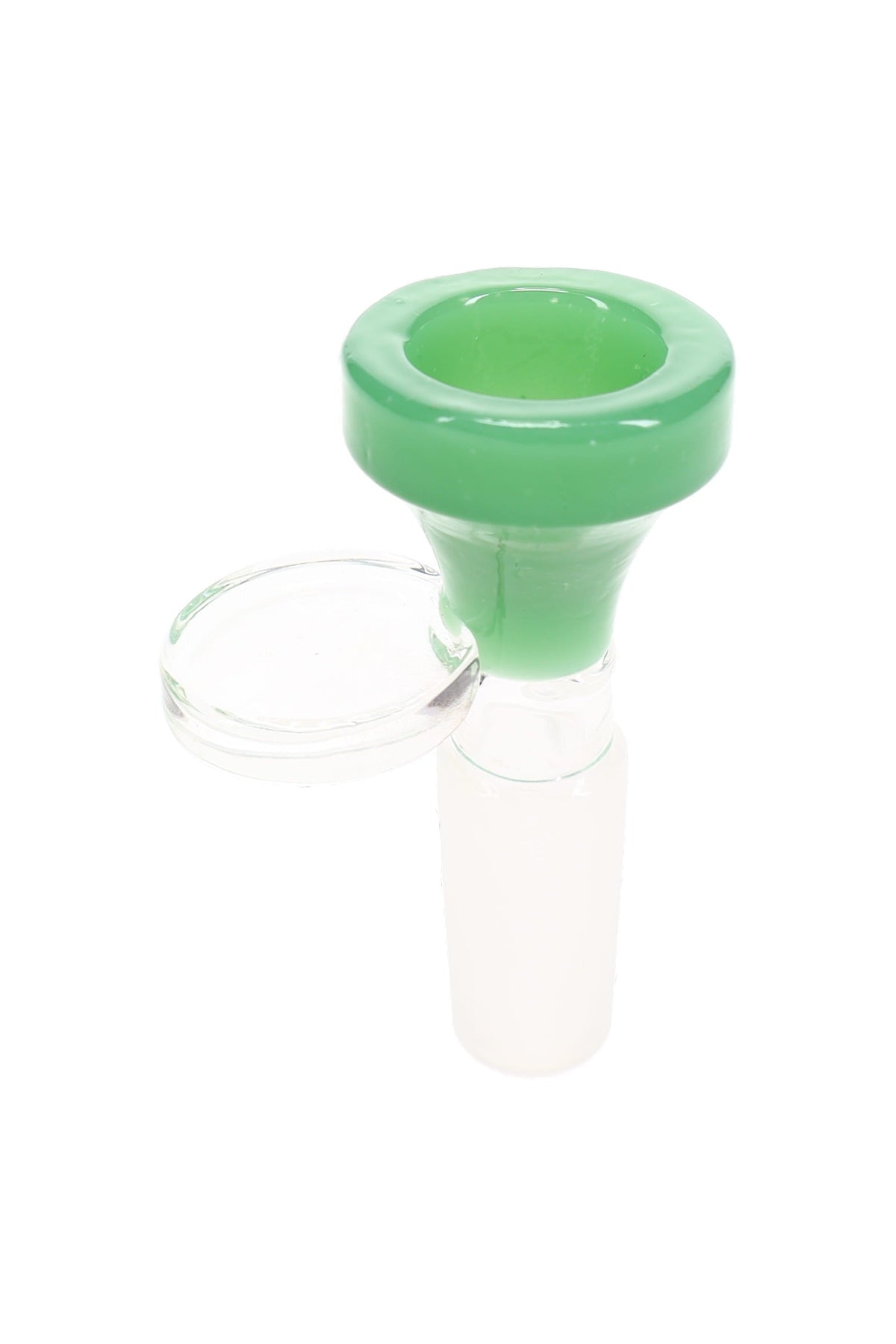 Colored Glass 14.5 mm Male Bowl with Handle “Grip Pop” - Discreet Smoker
