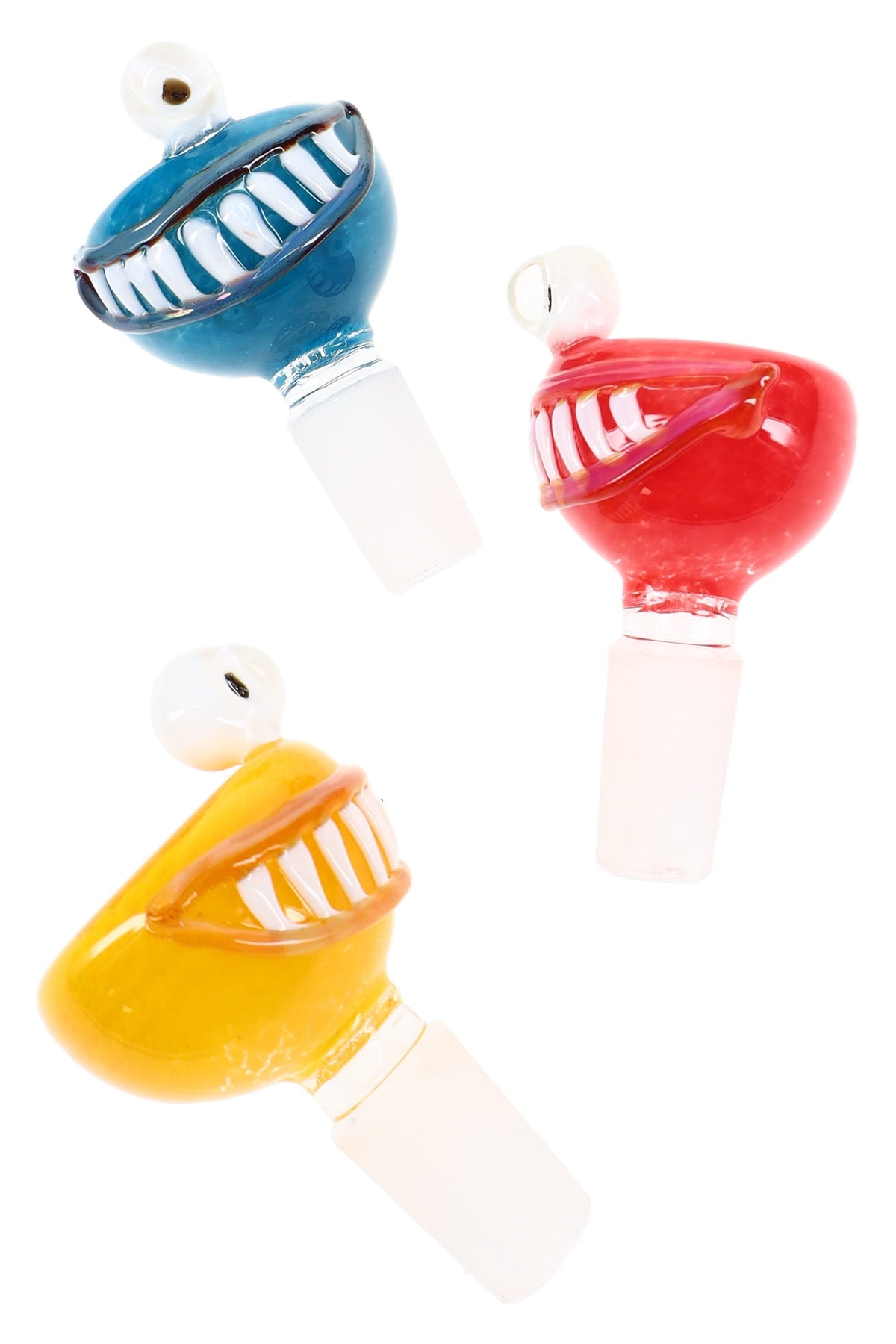 14.5 mm Male Colorful Glass Bowl “Character Pack” – Assorted - Discreet Smoker