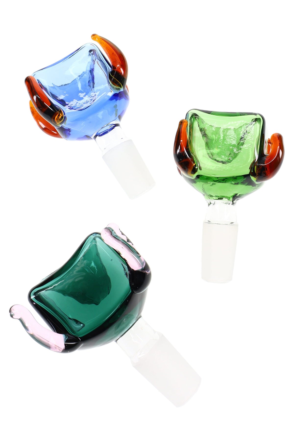 14.5 mm Male Colorful Glass Bowl “Character Pack” – Assorted - Discreet Smoker