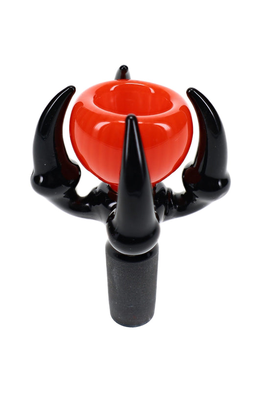 Colorful Claw Glass Bowl “Tiny Talon” – 14.5 mm Male – Assorted Colors - Discreet Smoker