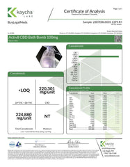 ACTIV8 CBD Bath Bomb: Raspeberry & Lilac  - 100mg CBD