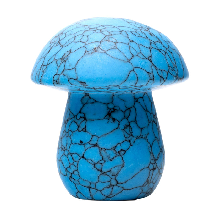 Astral Project Gemstone Shroom Pipe, Blue Turquoise