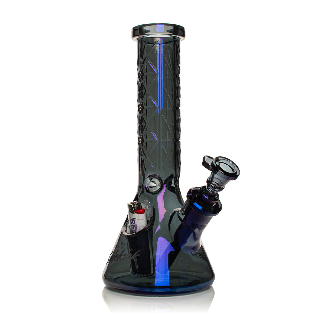 Gear Premium 12" Sidekick Beaker (Terminator Finish) Water Pipe - Discreet Smoker