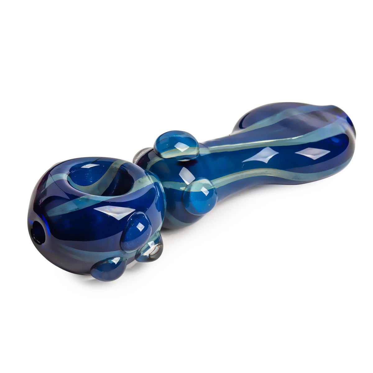 Red Eye Glass 5" Middle Man Pipe - Discreet Smoker