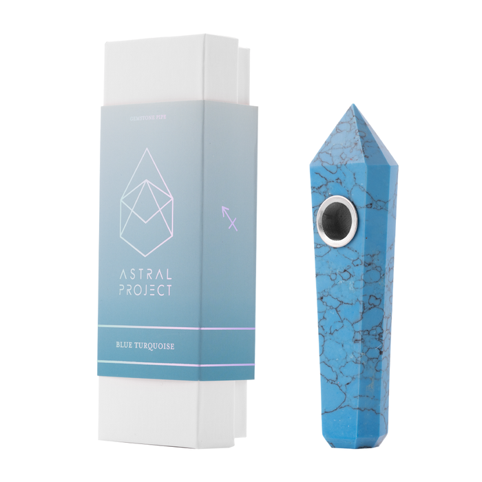 Gemstone Pipe, Blue Turquoise