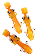 4″ Gold-Fumed Bee Glass Chillum
